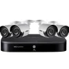 Security Cameras & Systems<Lorex 1080p HD Outdoor Security System with 4 1TB DVR & Weatherproof Bullet Security Cameras, 8-Channel, White (D24281B-2NA4-E)