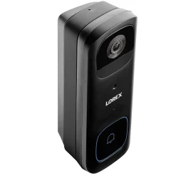 Smart Doorbells<Lorex Wi-Fi 2K Wired/Wireless Smart Video Doorbell, Black (B463AJDB-E)