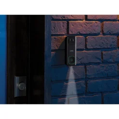 Smart Doorbells<Lorex Wi-Fi 2K Wired/Wireless Smart Video Doorbell, Black (B463AJDB-E)