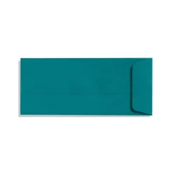 LUX 4 1/8" x 9 1/2" #10 70lbs. Open End Envelopes, Teal Blue, 50/Pack* Catalog