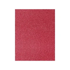 Sale 105 lb. Cardstock Paper, 8.5" x 11", Holiday Red Sparkle, 50 Sheets/Pack (81211-C-MS08-50) Card Stock