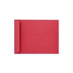 LUX 10" x 13" 60lbs. Open End Envelopes, Holiday Red, 50/Pack* Catalog