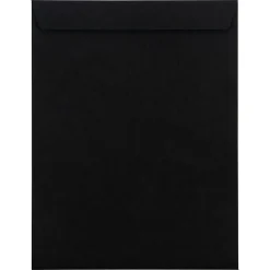 LUX 10" x 13" 80lbs. Square Flap Open End Envelopes, Midnight Black, 50/Pack* Catalog