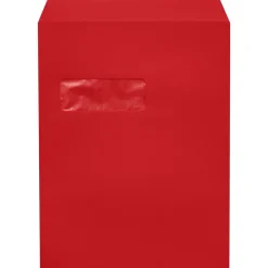 LUX 9" x 12" Open End Window Envelopes, Ruby Red (-1590-18-50)* Security Tinted