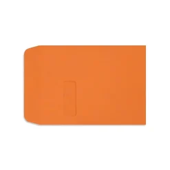 LUX 9" x 12" Open End Window Envelopes, Mandarin Orange (-1590-11-50)* Window