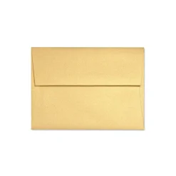 LUX A1 Invitation Envelopes (3 5/8 x 5 1/8) 50/Box, Gold Metallic (5365-07-50)* Business