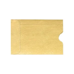 LUX Credit Card Sleeve 2 3/8" x 3 1/2", 50/Pack, Gold Metallic (1801-07-50)* Business