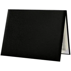 Sale Diploma Cover, Padded, 8 1/2" x 11, Black, 1/Pack (PDCL-85X11-DB-1) Awards & Certificates