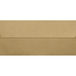 LUX 70lbs. 4 1/8" x 9 1/2" #10 Square Flap Envelopes, Grocery Bag Brown, 250/BX* Business