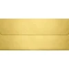 LUX 80lbs. 4 1/8" x 9 1/2" #10 Square Flap Envelopes W/Glue, Gold Metallic, 250/BX* Business