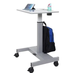 New Adjustable Gray Steel Student Desk 29"-43.5"H (STUDENT-P) Standing Desks