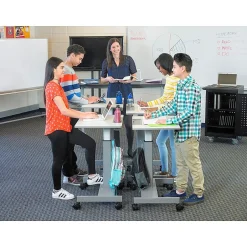 New Adjustable Gray Steel Student Desk 29