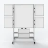 Discount Collaboration Station Mobile Whiteboard, Aluminum (COLLAB-STATION) Dry Erase