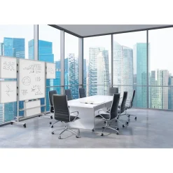 Discount Collaboration Station Mobile Whiteboard, Aluminum (COLLAB-STATION) Dry Erase