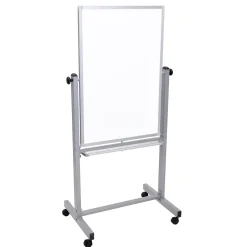 Discount ® Double Sided Magnetic Whiteboard; Aluminum Frame, 24" x 36" (L270) Dry Erase