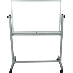 Sale ® Double Sided Magnetic Whiteboard; Aluminum Frame, 36