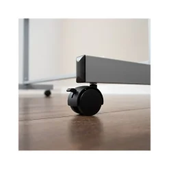 Hot Dry-Erase Mobile Combination Ghost Grid/Whiteboard, Aluminum Frame, 36