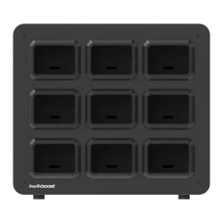 Luxor KwikBoost EdgePower 9-Bay Base Desktop Charging Station, Black (KBEP-BASE9)