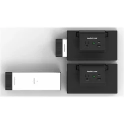 Luxor KwikBoost EdgePower A/C & USB Clamp-On Universal Desktop Charging Station, Black (KBEP-CGR)