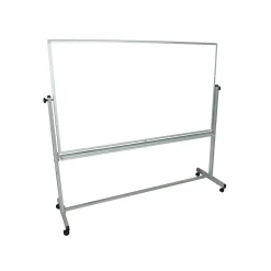 Online Steel Mobile Dry-Erase Whiteboard, Aluminum Frame, 40
