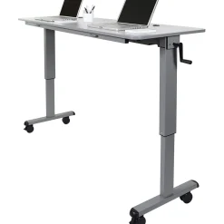 Discount 71"W Sit & Stand Desk, Melamine (STAND-NESTC-72) Standing Desks