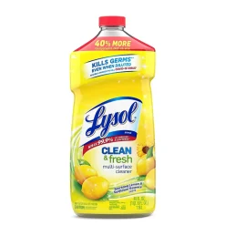 Lysol Power & Fresh Multi-Surface Cleaner, Sparkling Lemon & Sunflower, 40 oz., 9/Case (78626)