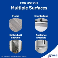 Lysol Power Clean Concentrated Multi-Surface Cleaner, Sparkling Lemon & Sunflower Essence Scent, 28 oz, 9/Carton (19200-82513CT)