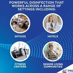 Lysol Professional Foam Cleaner for Multiple Surfaces, Fresh Clean, 24 Oz., 12/Carton (3624102775CT)