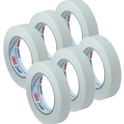3M 1 in x 60 yds., Masking Tape, White, 6 Rolls (MMM260024A-6)* Masking Tape