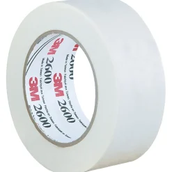 3M 2600 Masking Tape, 4.4 Mil, 2" x 60 yds., White, 12/Case (T93726012PK)* Masking Tape