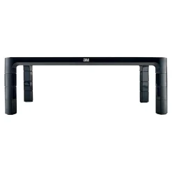3M Adjustable Monitor Laptop Stand, 1.7" to 5.5", Holds Up to 20 lbs., Black (MS85B)* Monitor Mounts & Stands