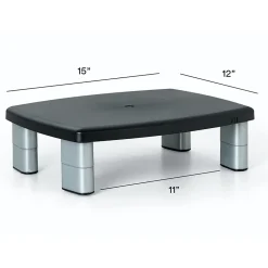 3M Adjustable Monitor Stand, Holds up to 80 lbs. Height Adjustable From 1 in. to 5 7/8 in. (MS80B)* Monitor Mounts & Stands