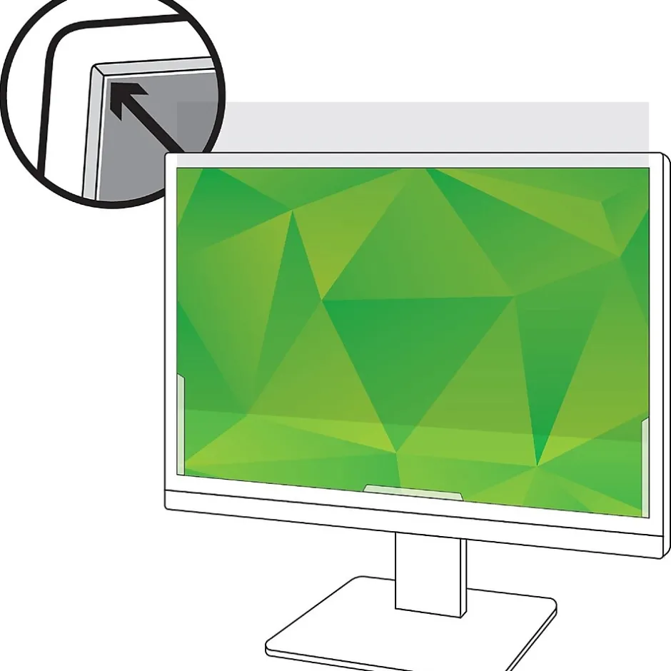 3M Anti-Glare Filter for 23.8" Widescreen Monitor, 16:9 Aspect Ratio (AG238W9B)