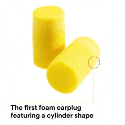 Ear Protection<3M E-A-R Classic Plus Earplugs, Uncorded, Pillow Pack, 200 Pairs/Case (310-1101)