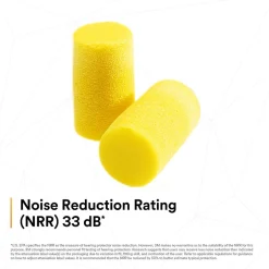 Ear Protection<3M E-A-R Classic Plus Earplugs, Uncorded, Pillow Pack, 200 Pairs/Case (310-1101)