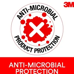 3M ™ Foam Wrist Rest for Keyboards, Black, Durable Fabric Cover, Anti-microbial Product Protection (WR209MB)* Ergonomic Wrist Rests