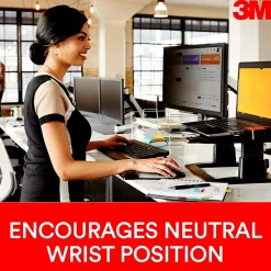 3M Gel Wrist Rest for Keyboards, Non-Skid Base, Black (WR310LE)* Ergonomic Wrist Rests