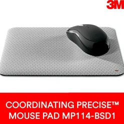 3M Gel Wrist Rest for Mouse, Black, Easy to Clean Cover, Anti-microbial Product Protection (WR305LE)* Ergonomic Wrist Rests