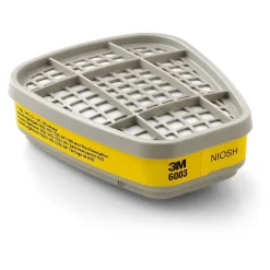 Masks<3M ™ Half and Full Facepiece Cartridges & Filters, Organic Vapor/Acid Gas Cartridge, 6003, 2/Pack