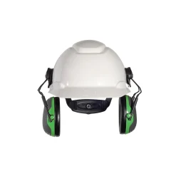 Ear Protection<3M Occupational Health & Env Safety X-Series Cap Mount Earmuffs, Black & Green