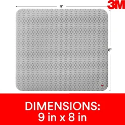 3M ™ Precise™ Mouse Pad Enhances the Precision of Optical Mice, Non-Skid, Foam Back, 9" x 8", Bitmap, (MP114-BSD1)* Ergonomic Wrist Rests