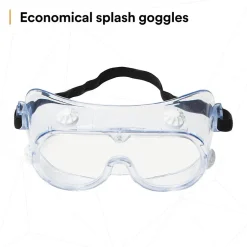 Eye Protection<3M Safety Splash Goggle 334, Clear Lens (40660)