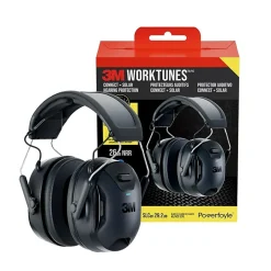 Ear Protection<3M WorkTunes Connect and Solar Wireless Bluetooth Hearing Protector, 26 dB, Black (90573-DC)