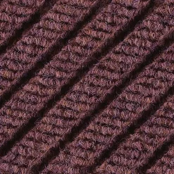 Floor Mats<M + A Matting M+A Matting WaterHog Max Grand Diamond, Mat + Two Ends, Universal Cleated, 3' x 7.1', Maroon (224974000000)