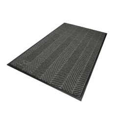 Floor Mats<M + A Matting M+A Matting WaterHog Max Herringbone Classic Mat, Universal Cleated, 3' x 5', Grey Ash (22407335070)