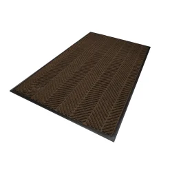Floor Mats<M + A Matting M+A Matting WaterHog Max Herringbone Classic Mat, Universal Cleated, 3' x 5', Chestnut Brown (22407535070)