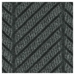 Floor Mats<M + A Matting M+A Matting WaterHog Max Herringbone Classic Mat, Universal Cleated, 4' x 10', Black Smoke (224070410070)
