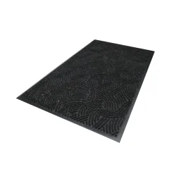 Floor Mats<M + A Matting M+A Matting WaterHog Plus Indoor Mat, 2.92' x 4.83', Black Smoke (1857035090)