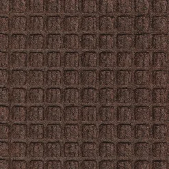 Floor Mats<M + A Matting M+A Matting WaterHog Squares Fashion Mat, Universal Cleated, 6' x 20', Dark Brown (28052620070)
