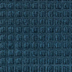 Floor Mats<M + A Matting M+A Matting WaterHog Squares Classic Mat, Universal Cleated, 3' x 10', Navy (20061310070)